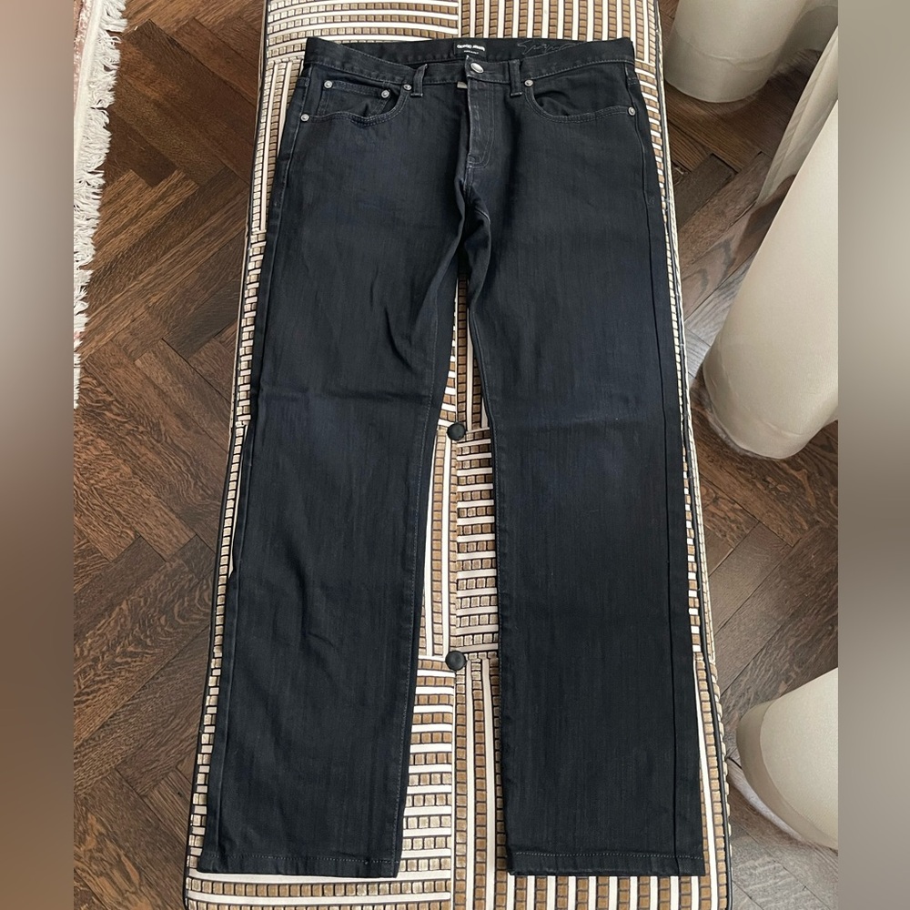 Giorgio Armani Charcoal Straight Leg Jeans